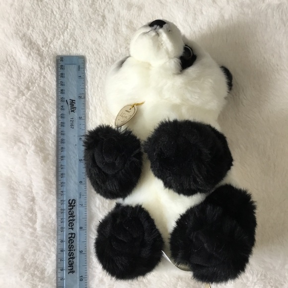 Aurora Miyoni Black and White Plush Panda Toy - Picture 9 of 10